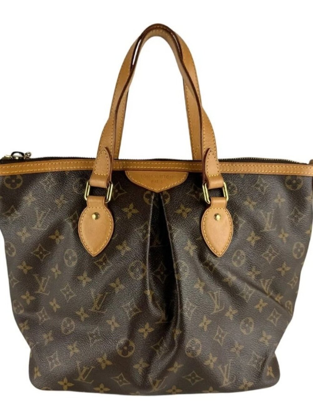 LOUIS VUITTON Monogram Palermo PM Handbag Shoulder Bag Brown